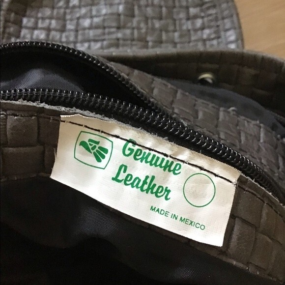 Made In Mexico Gray Leather Backpack/Slingpack main image 8